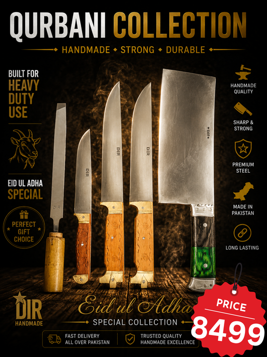 Dir Pure Qurbani Collection – Complete 5 PCS Handmade Set